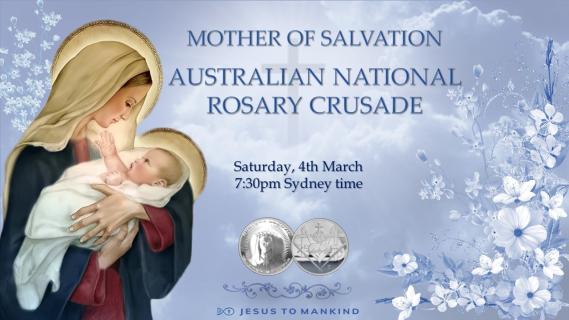 Australian National Rosary Crusade Saturday, March 4th